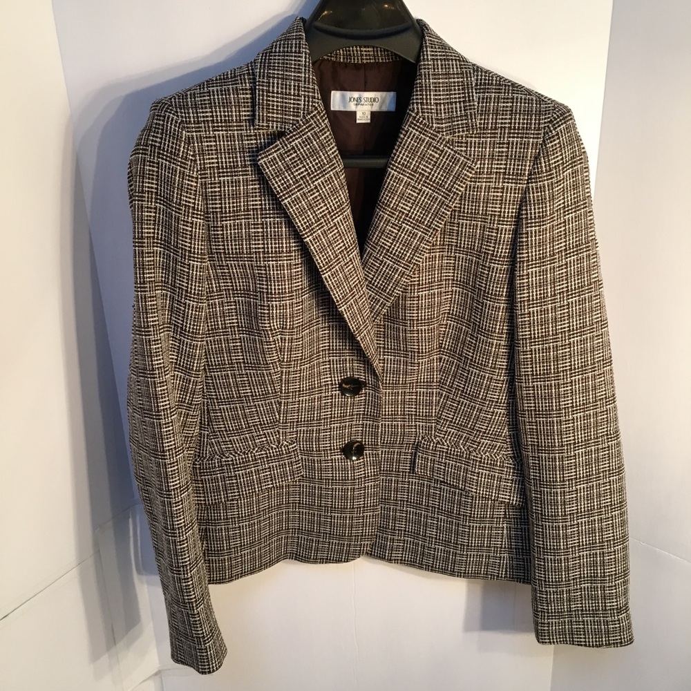 Tailored business suit coat blazer lined sz 10